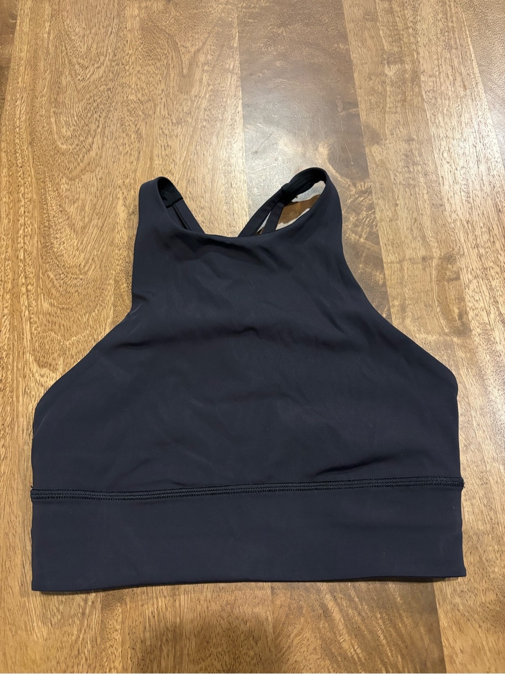 Lululemon High-Neck Black Sports Bralette